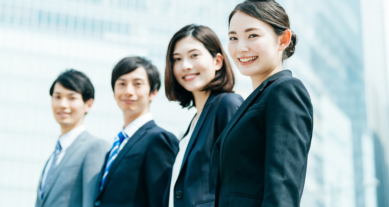 笑顔の社員